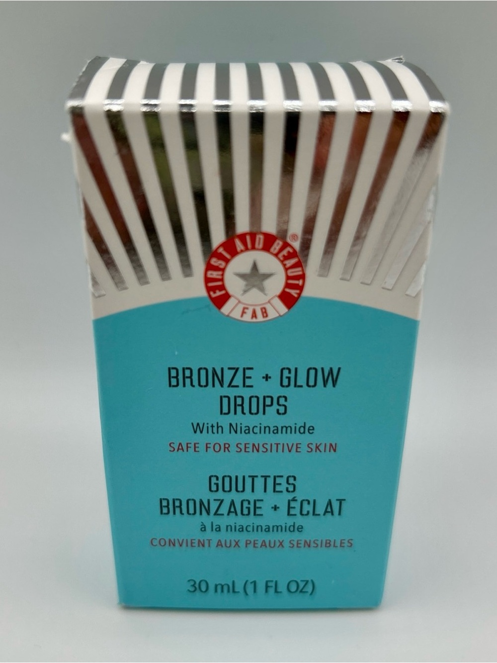 FIRST AID BEAUTY Bronze + Glow Drops w/Niacinamide 1 fl oz/30ml NEW in box